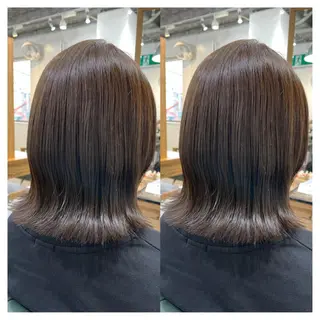 ミディアム カラー 村山 茉衣のヘアスタイル