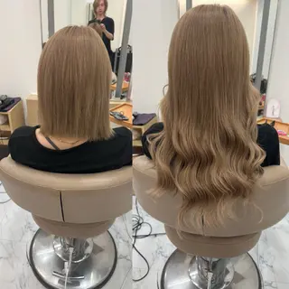 ロング 濱川響太レディース カットモデルのヘアスタイル