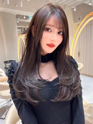 ロング カラー 松井 晴希のヘアスタイル