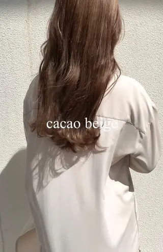 ミディアム カラー 髪質改善ｶﾗｰ ｹｱﾌﾞﾘｰﾁ/ﾀﾑのヘアスタイル