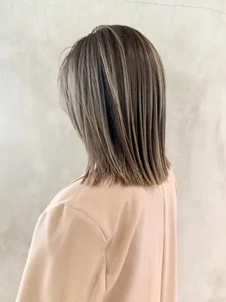 ミディアム カラー パーマ ヘアアレンジ ITbyALBUM 中野店のヘアスタイル