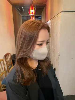 セミロング カラー レイヤーカット 🪐REIKAのヘアスタイル