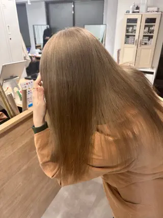 ロング カラー ブリーチ/ニュアンス パーマ/hinaのヘアスタイル