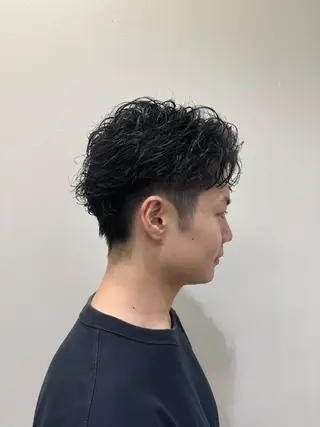 ショート パーマ JUNES man 男髪 nakano所属・柘植 遥翔のヘアスタイル