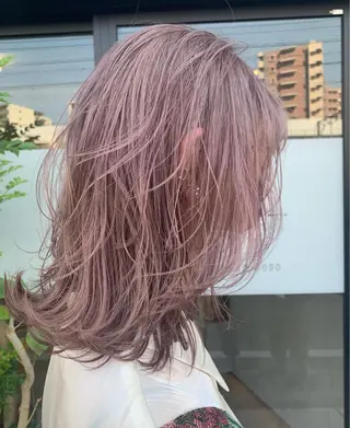 ミディアム カラー ダブルカラー /まつ毛パーマ🎀のヘアスタイル