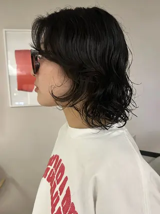 ミディアム パーマ aika/パーマ/ ショート/伏見のヘアスタイル