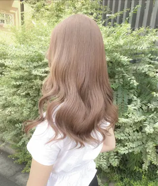 セミロング カラー あおき りゅうせいのヘアスタイル