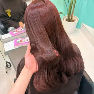 セミロング カラー Natsuki‎🤍 透明感×艶カラー🫧のヘアスタイル