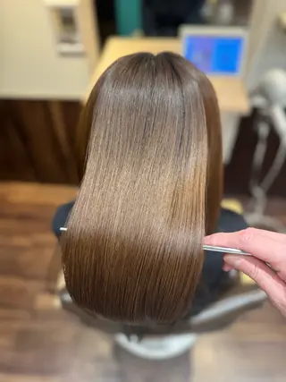 セミロング green feel 長原所属・西山 大樹のヘアスタイル