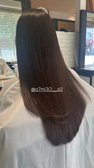 ロング 松本 羅華のヘアスタイル