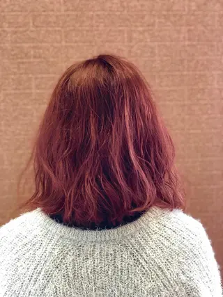 ミディアム カラー パーマ アンドウ ユウ/ レイヤーカット/韓国のヘアスタイル