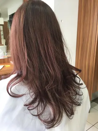 ミディアム カラー 白髪ぼかしハイライト 柳川拓哉のヘアスタイル