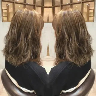 ミディアム カラー cecil hair所属・重政 和樹のヘアスタイル