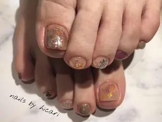 ショート カラー キッズ ネイル マツエク・マツパ illum hicariのネイルデザイン