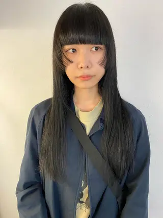 ロング カラー 森貴裕/ベージュ/ パーマ/オリーブのヘアスタイル