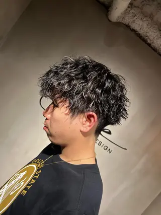 ショート カラー パーマ Once所属・🌐メンズカット 🌐Taketoのヘアスタイル