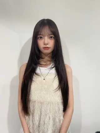 カラー AO所属・RISAKO 艶髪モテヘア🎀府中のヘアスタイル