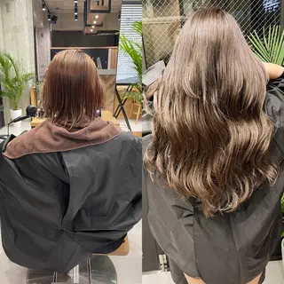 ロング カラー ヘアアレンジ マツエク・マツパ TATSUYA アートディレクターのヘアスタイル