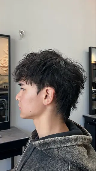 ショート パーマ メンズ Alo所属・💥メンズパーマ /表参道/モント💥のヘアスタイル