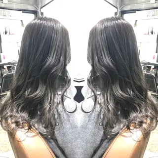 セミロング カラー パーマ ヘアアレンジ メンズ キッズ ネイル マツエク・マツパ サロンドミルク 原宿のヘアスタイル