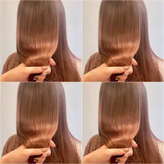 セミロング カラー 心斎橋/ブリーチなし 髪質改善/レイヤーのヘアスタイル