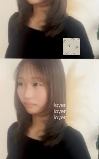 セミロング rena 🕯colorのヘアスタイル