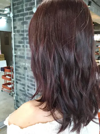 セミロング カラー パーマ 代表 中島貴志のヘアスタイル