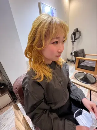 カラー ブリーチなし/髪質 改善/エクステ✨天夕のヘアスタイル