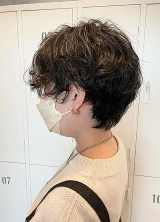 ショート パーマ Strawberry所属・原田 志保のヘアスタイル