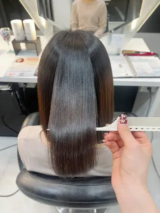 セミロング 韓国風顔まわり/ベー ジュ/マツエク♡美咲のマツエク・マツパデザイン