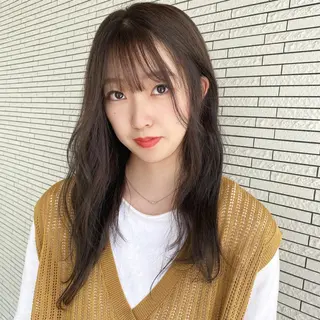 ロング カラー RURI韓国ボブ 🇰🇷タッセルボブのヘアスタイル
