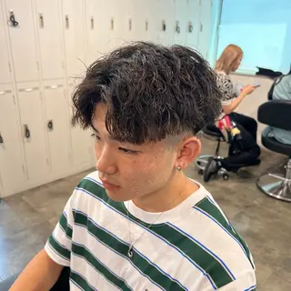 ショート カラー パーマ ヘアアレンジ メンズ キッズ 🔷横浜1のパーマ 職人🔷将太郎のヘアスタイル