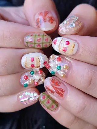 ネイル 3dパーツ/流行り 👧shushu❤️のネイルデザイン