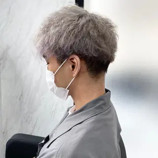 ショート カラー メンズ ミルボンAujua認定サロン Ria  OSAKA 梅田所属・メンズ特化/ マンツーマン/Ryuのヘアスタイル