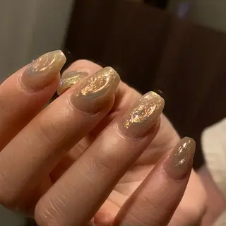 ネイル amuse 手書きニュアンスのネイルデザイン