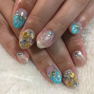 ネイル She nail studio 原宿所属・パラジェル有/ スカルプ/mahoのネイルデザイン