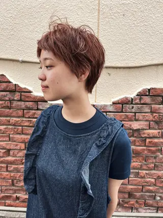 ショート メンズハイトーン/栄 /イトウタケルのヘアスタイル