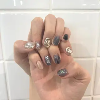 ネイル 【淡色color/ nail】maikoのネイルデザイン