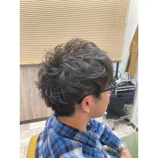 ショート パーマ メンズ TORI 三宮所属・松田 剛のヘアスタイル