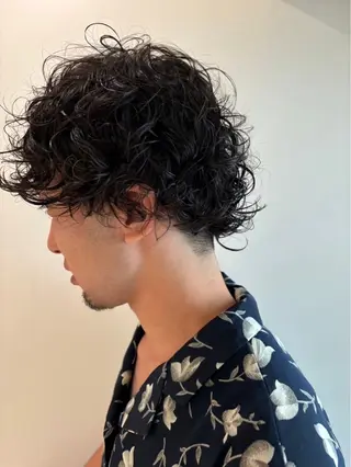 パーマ メンズ アオイ/透明感カラー レイヤー🌙のヘアスタイル