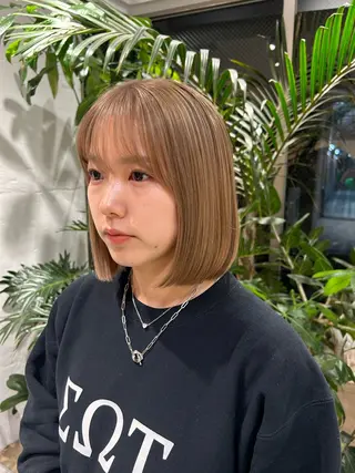 ショート カラー 🦖ミニボブ/ボブ /MOEKA🦕のヘアスタイル