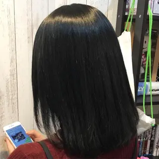 ミディアム カラー パーマ 金崎 新吾のヘアスタイル