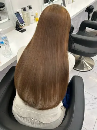 カラー 透明感ベージュ🤎 ナチュラルレイヤーのヘアスタイル