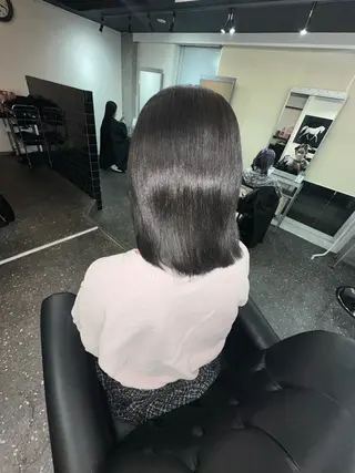 ミディアム カラー パーマ 髪質改善⭐️縮毛矯正 中野⭐️Rinaのヘアスタイル