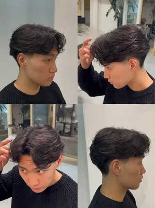 パーマ ニュアンスパーマ フェザーパーマ 楓河のヘアスタイル