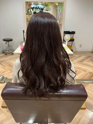 セミロング カラー 田村 桃々のヘアスタイル