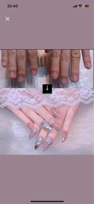 ネイル 23時まで❤︎韓国、 ワンホンネイルのネイルデザイン