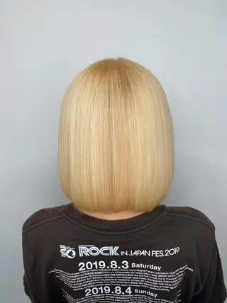 ミディアム カラー パーマ ヘアアレンジ メンズ キッズ HairSignature所属・ブリーチ指名神戸 No.1美容師RENのヘアスタイル