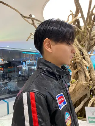 ショート パーマ メンズ カラーモデル⚡️ REONのヘアスタイル