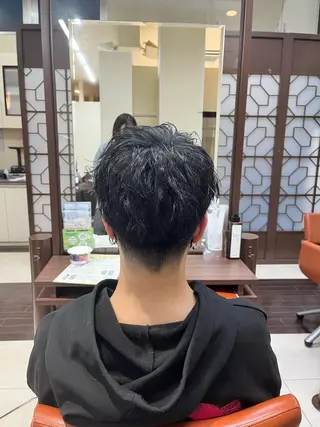 ショート パーマ メンズ AROH men's cut&men's perm 船橋店所属・🧊メンズ特化🧊 高木航希のヘアスタイル